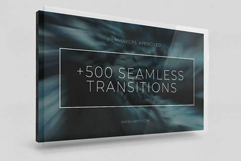 500种缩放平移透视旋转拉伸故障干扰视频无缝转场预设 Seamless Video Transitions