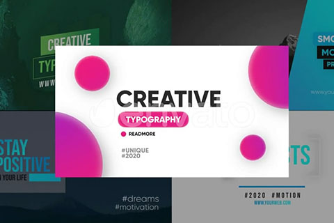 时尚文字排版动画 Creative Typography – Premiere Pro