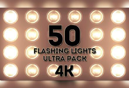 50个4K灯光闪烁背景素材