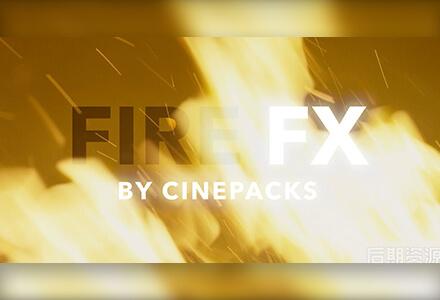 4K火焰燃烧特效合成素材 包含音效 CinePacks Fire FX