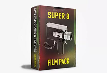 20个4K电影胶片颗粒噪点质感纹理叠加效果 Super 8mm