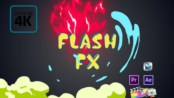 165个能量电流爆炸转场烟雾火焰液体MG图形动画元素 Flash Fx Element Pack