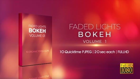 10个镜头虚焦模糊光晕炫光叠加视频素材 Faded Lights Bokeh V1