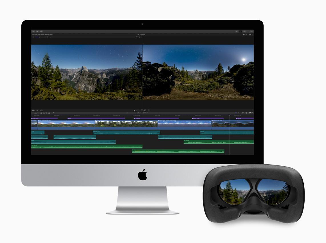 苹果的 Final  Cut  Pro  X  现已支持 360 度 VR  视频剪辑