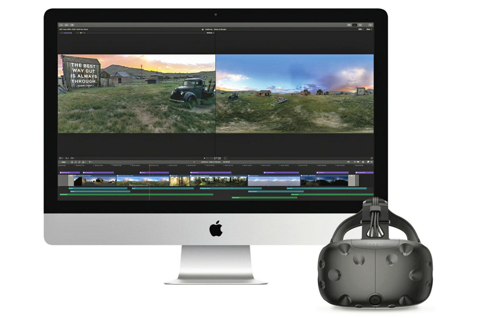 Apple  Final  Cut  Pro  X  加入了 VR  与 HDR  支援