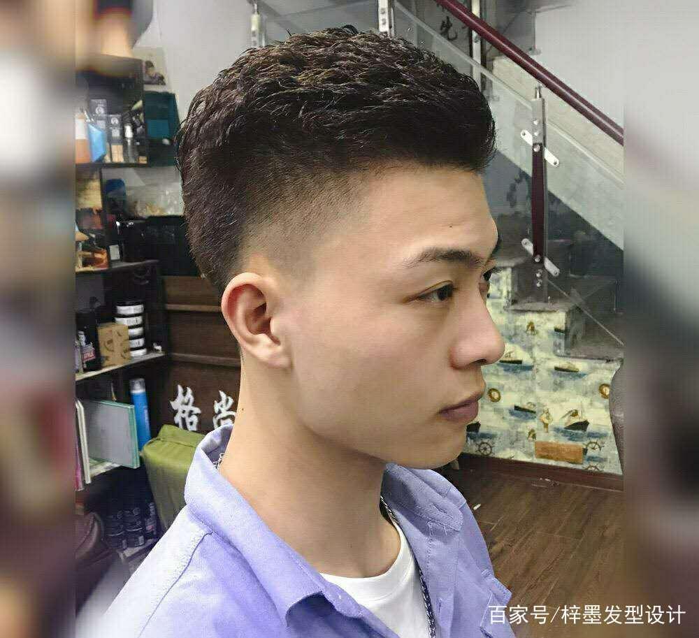 韩系纹理烫发男士图片