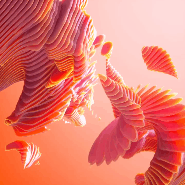 gif动画丨数字视觉怪才，不可思议的C4D流体模拟，色彩炫幻超美