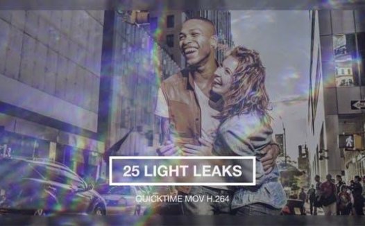25个镜头漏光炫光光晕动画素材 Light Leaks Pack v1